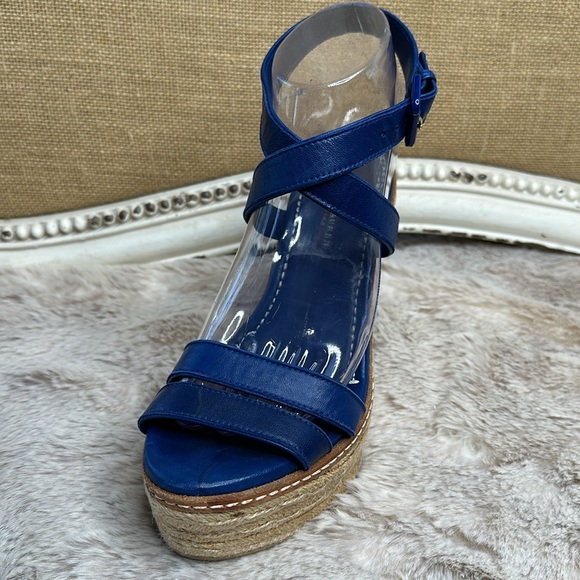 Ralph Lauren Collection | Purple Label | Blue Leather Espadrille - Picture 1 of 14